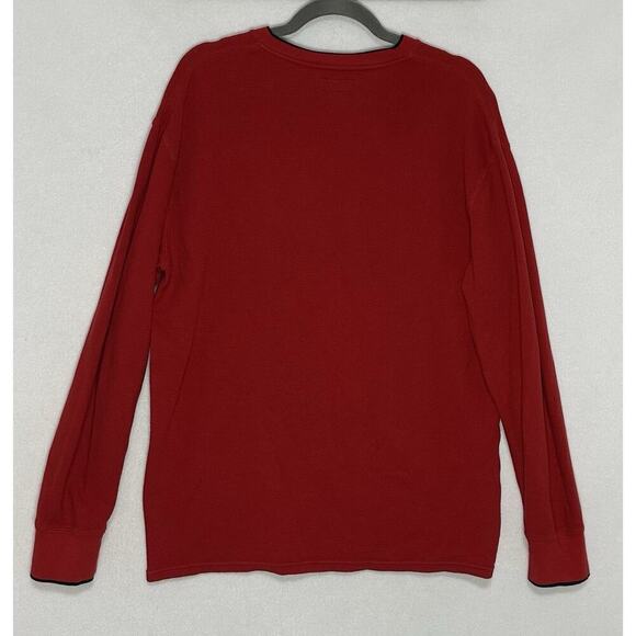Polo Ralph Lauren Thermal Shirt 2XL Red V Neck Long Sleeve Pony Mens New EUC - Picture 4 of 8